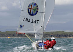 alfa 147 luca bacci al comando del campionato nazionale laser sb3