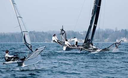 un hydroptere per alinghi