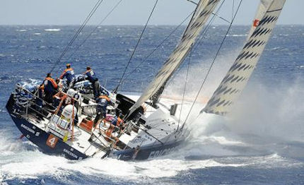 volvo ocean race in partenza da rio