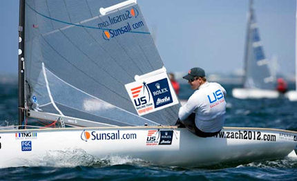 finn gold cup prima della medal race conduce zach railey