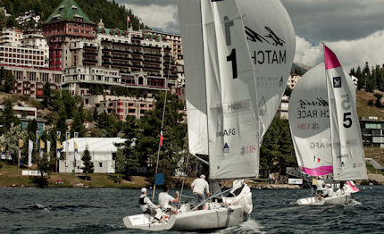 st moritz match race primi scontri nelle acque svizzere