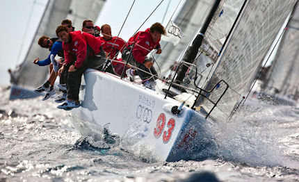 audi melges 32 championship alla prima giornata vittoria di team