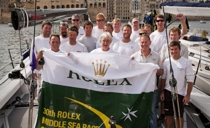 rolex middle sea race alegre 232 campione del mediterraneo