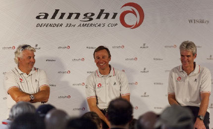 america cup bertarelli lo 239 ck peyron al timone di alinghi