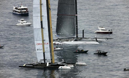 america cup in attesa del vento