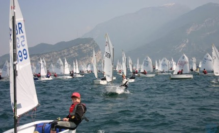 optimist sul garda che spettacolo