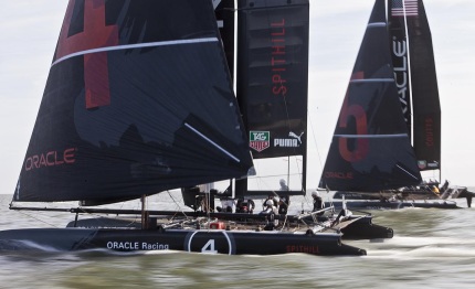 oracle racing returns to san francisco bay for training session