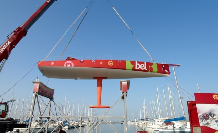 groupe bel returns to sea months from the vendee globe