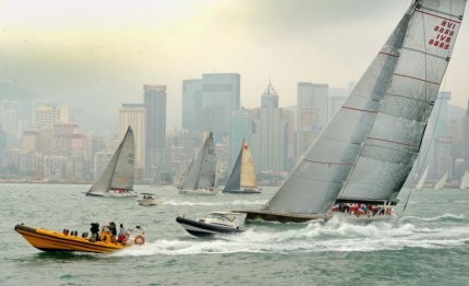 rolex china sea race genuine risk leads top of the fleet south slower boats head east