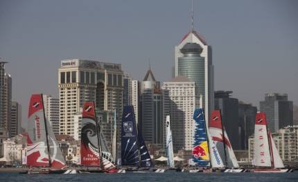 china team make it for act of extreme sailing series in qingdao