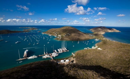 una flotta di venti swan virgin gorda