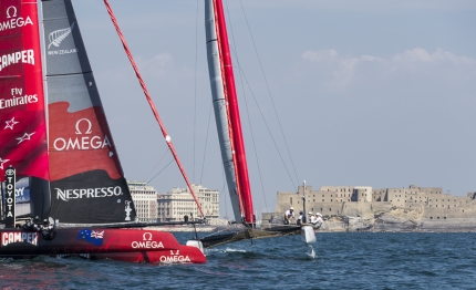 america cup le due luna rossa in semifinale match race