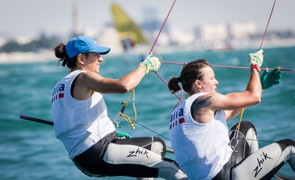 isaf sailing world cup per italia 10 equipaggi in medal race