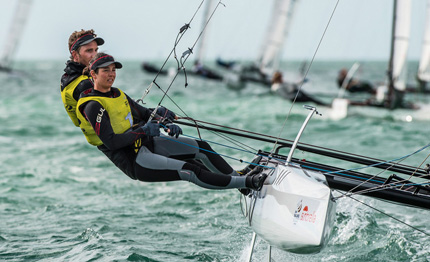 nacra 17 oro per bissaro sicouri all isaf sailing world cup