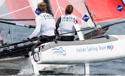 mondiale nacra 17 europeo 49er fx bene gli equipaggi italiani