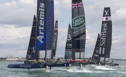 america cup portsmouth il primo leader ben ainslie