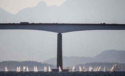 rio de janeiro prime regate per il test event delle classi olimpiche