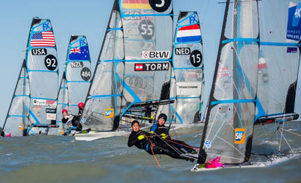 vela olimpica 2a giornata dei mondiali 49er 49er fx nacra