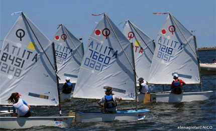 optimist in acqua bari per il trofeo optisud