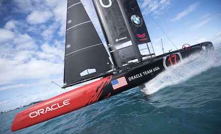 oracle team usa airbus riscaldamento prima della gara finale