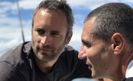 giancarlo pedote co skipper sull imoca 60 di fabrice amedeo