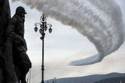 domani apertura del villaggio ed esibizione delle frecce tricolori