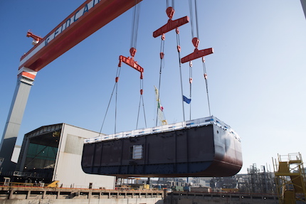 fincantieri al via lavori in bacino della sesta unita per viking