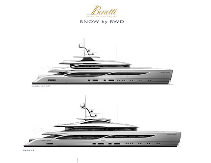 benetti anteprima per quattro nuovi modelli custom bnow by rwd