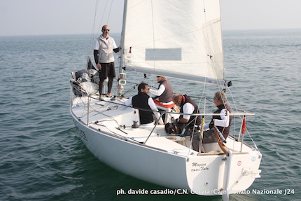 cervia il j24 kismet di francesca focardi timonato da dario luciani mantiene il comando