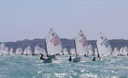 optimist senigallia una prima giornata tutta romana