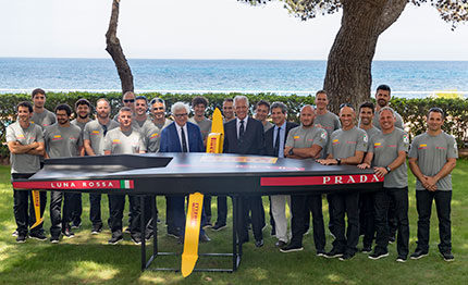 america cup luna rossa presenta il suo team