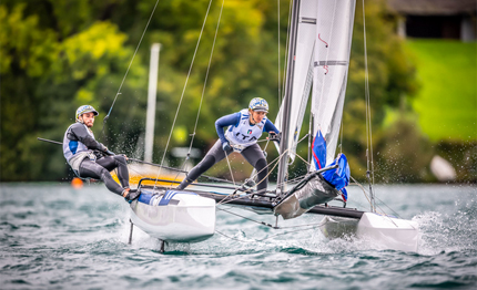 europeo nacra 17 trionfo ad attersee per la coppia tita banti